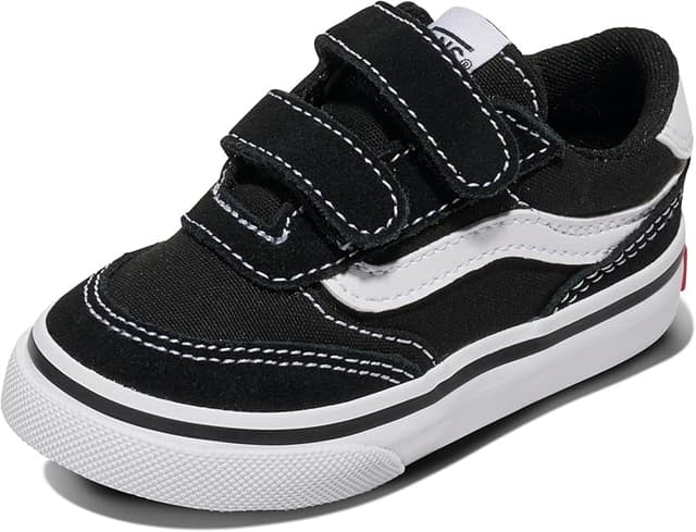 Detalle de Vans Brooklyn LS V Suede Canvas Black White talla 26