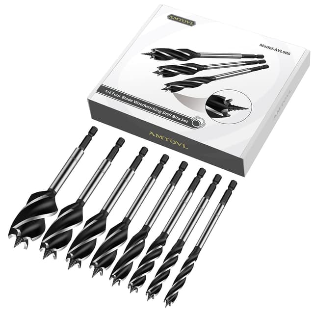 Thumbnail 5 de AMTOVL Wood Drill Bit Set 8pc, 10–32mm 🛠