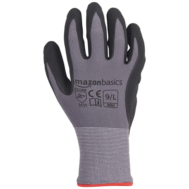 Thumbnail 2 de Amazon Basics Micro-Foam Work Gloves Size 9 🧤