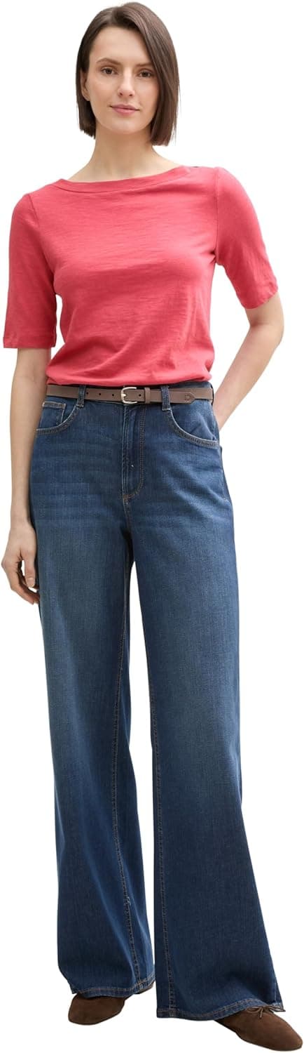 Detalle 2 de TOM TAILOR T-Shirt Donna 1046965: maniche corte e vestibilità comoda