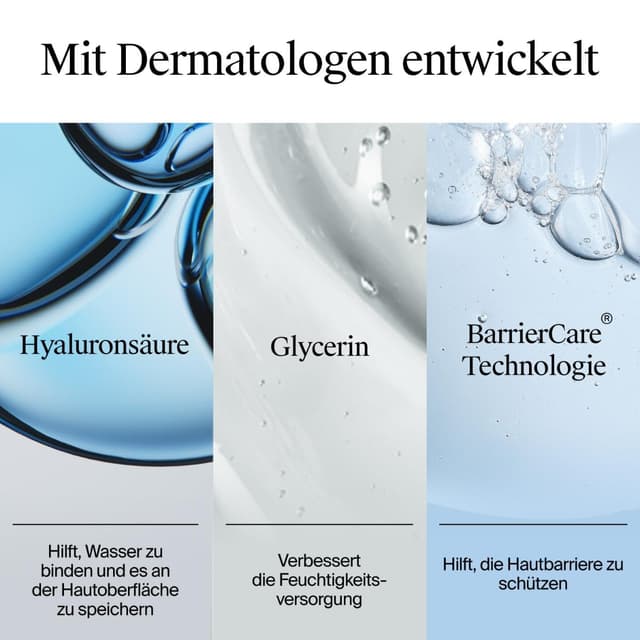 Detalle de Neutrogena Hydro Boost Aqua Reinigungsgel Sparset (3 x 200 ml) mit Hyaluronsäure & Glycerin