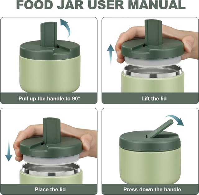 Thumbnail 1 de It life Thermobehälter 350 ml Edelstahl Grün