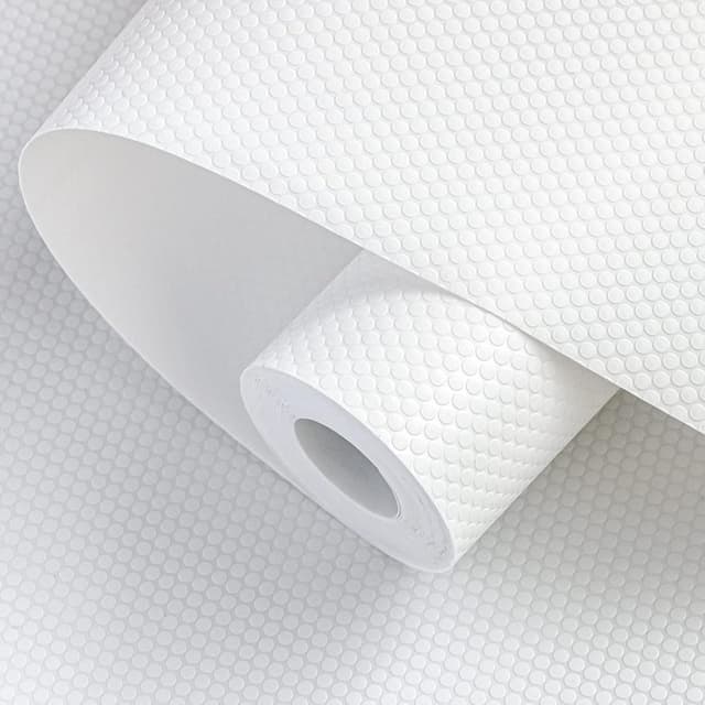 Detalle de wohomuke Shelf Liners 44.5cm x 6m non-adhesive EVA drawer & cupboard mats (white)