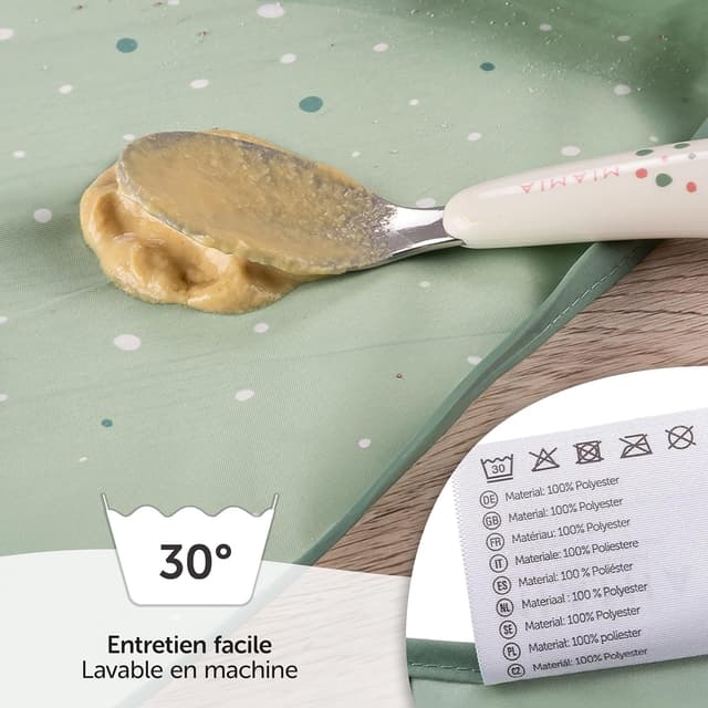 Thumbnail 6 de Lot de bavoirs bébé MiaMia Oeko-Tex