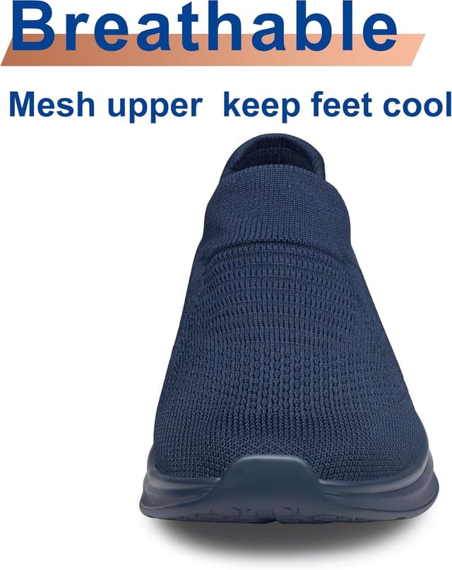 Detalle de Womens Slip On Trainers Walking Shoes – Non-slip, breathable workout & walking trainers