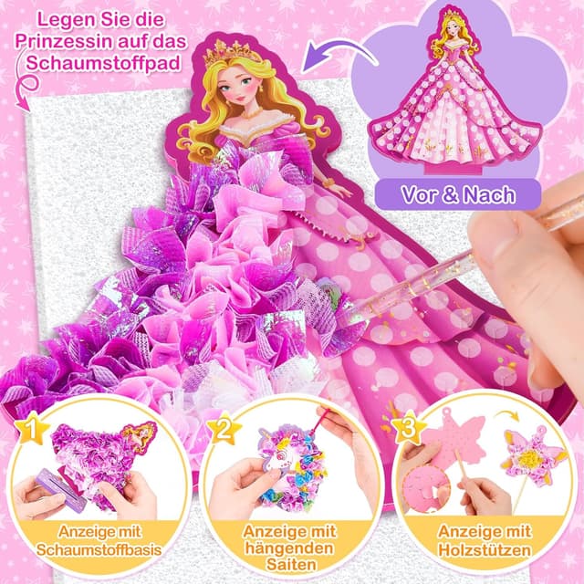 Detalle de Prinzessin Bastelset Kinder 800+ Teile