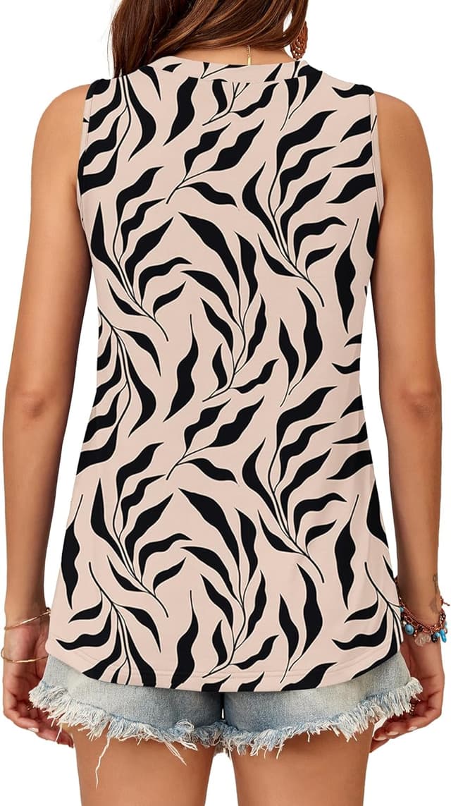 Thumbnail 4 de WNEEDU Damen Tank Top Ärmellos Rundhals