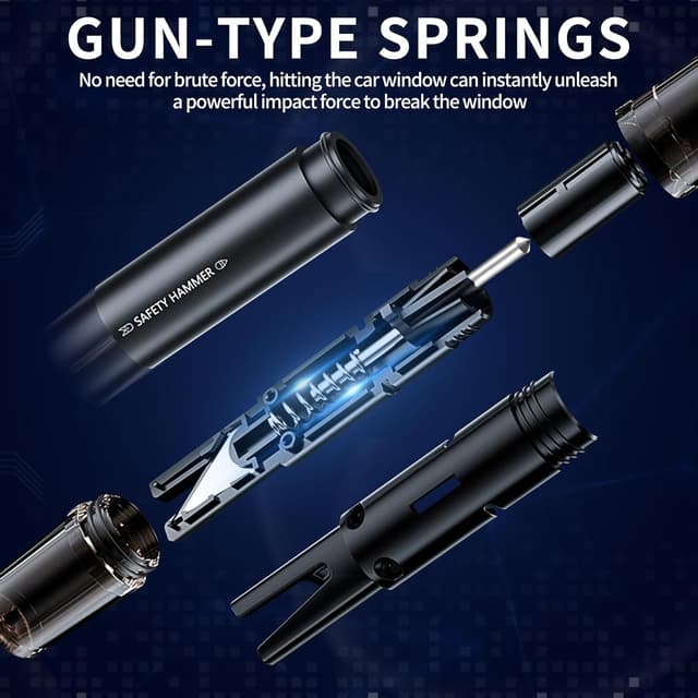 Thumbnail 5 de ROELLY 2 Pezzi Martello Emergenza Auto