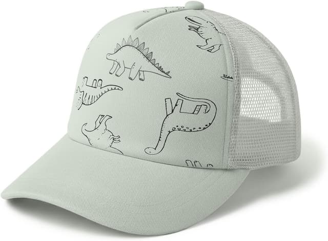 Detalle de DRESHOW Toddler Baseball Cap & Baby Sun Hat with Dinosaur Print (Mesh Back, Velcro Ajustable) — Unisex
