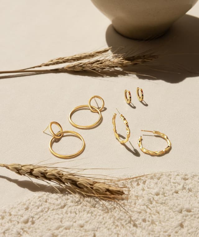 Thumbnail 5 de SINGULARU Sister orecchini in ottone placcato oro 18Kt o rodio