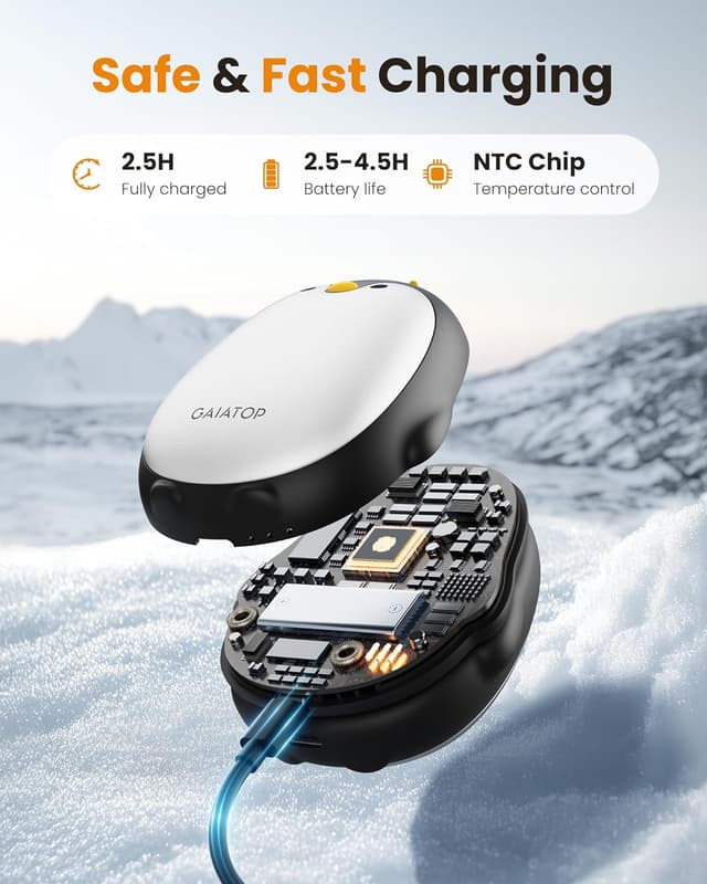 Thumbnail 4 de Chauffe-mains Gaiatop lot de 2 3 niveaux