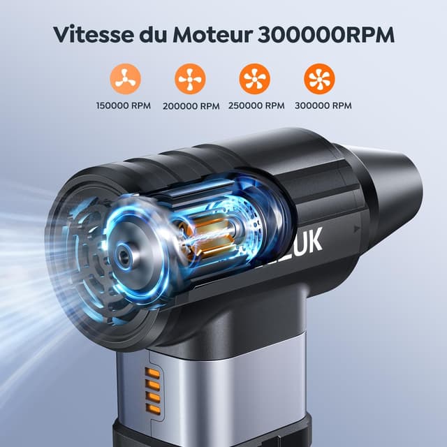 Thumbnail 1 de ACEZUK AD100 Souffleur 10500mAh 300000TR/Min