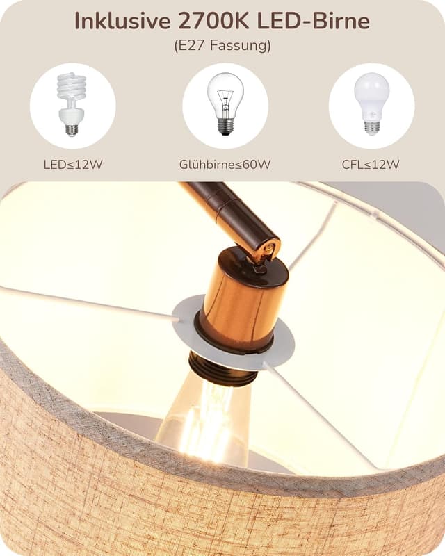 Detalle de EDISHINE Stehlampe 161 cm