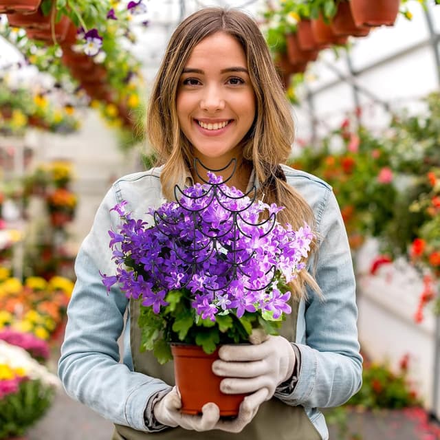 Thumbnail 6 de LYAZKMY 4 Pack Stackable plant trellis 37cm