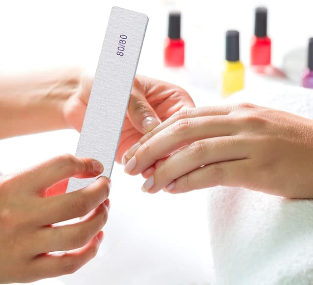 Thumbnail 6 de 50-Count Rectangle Nail Files for Acrylic Nails (80 Grit) — Reusable Emery Boards