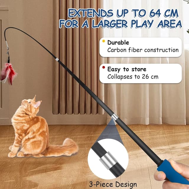 Thumbnail 4 de VINATO Canna da Pesca per Gatti 64 cm 🎣