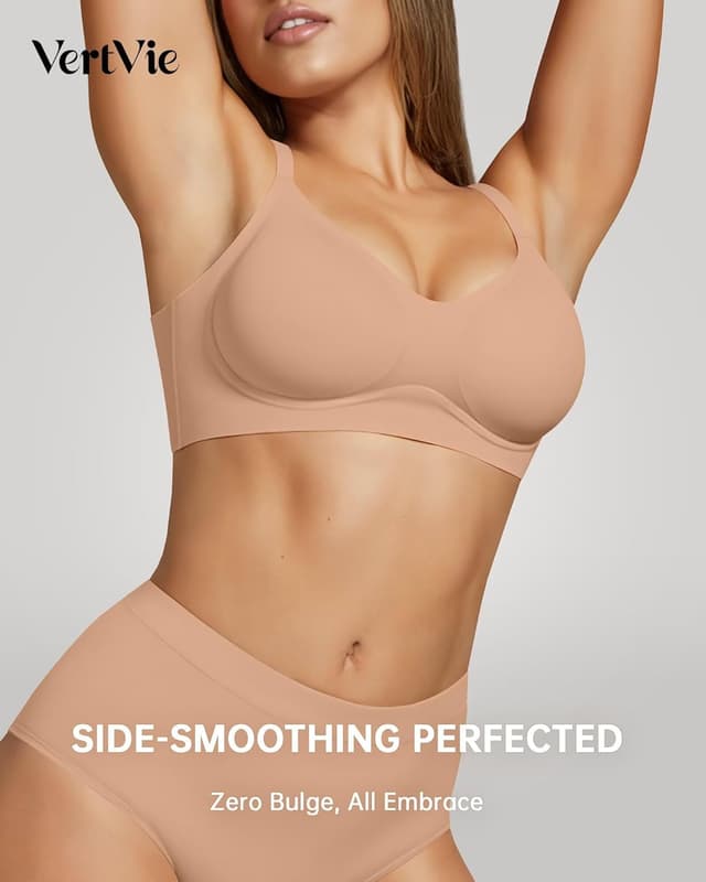 Detalle de Vertvie Womens Seamless Jelly Bra with Gel Support