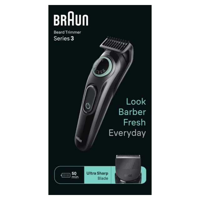 Thumbnail 2 de Braun BeardTrimmer 3 BT3411 recortadora de barba inalámbrica negra