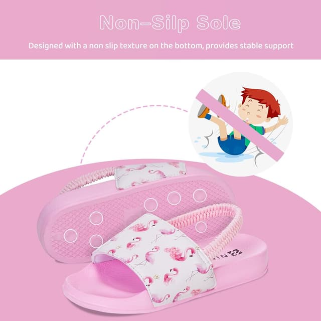 Detalle de WateLves Toddler Slip-On Slides Sandals for Swim, Beach & Pool Days