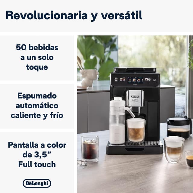 Thumbnail 2 de De'Longhi Eletta Explore ECAM452.67.G ☕ Cafetera Superautomática Todo-en-Uno