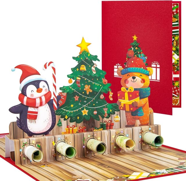 Imagen de CNLITIHEKA Weihnachten Pop-Up-Karte 🎄 en OfertitasTOP