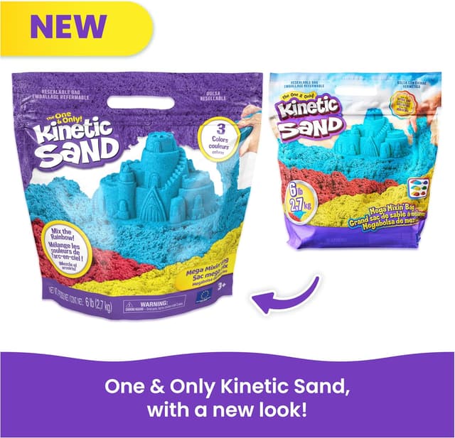 Thumbnail 5 de Kinetic Sand Mega Mixin 6lbs Bag