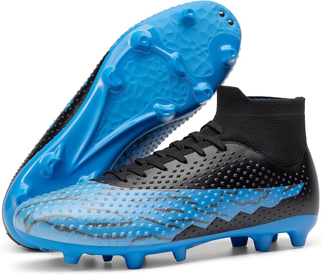 Detalle de DREAM PAIRS Men’s Firm Ground Soccer Cleats (High-Top FG/AG) for Training & Outdoor Play