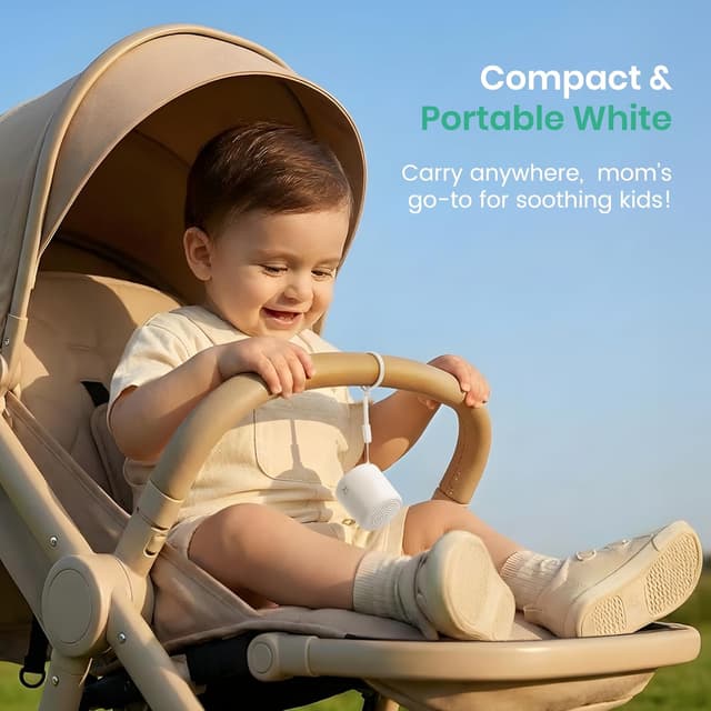 Detalle de Restnature Portable White Noise Machine for Baby & Adults (16 sounds, USB rechargeable, timers)