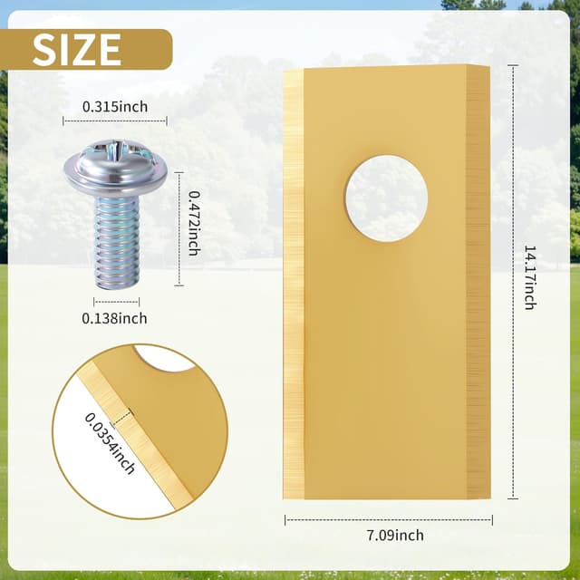 Detalle de Lot de 36 lames pour robot tondeuse DUBUOZA (acier inoxydable et titane) compatibles Worx Landroid
