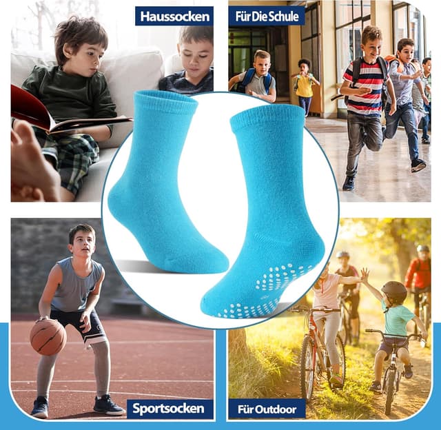 Thumbnail 5 de Welwoos 12 Paare Stoppersocken Jungen