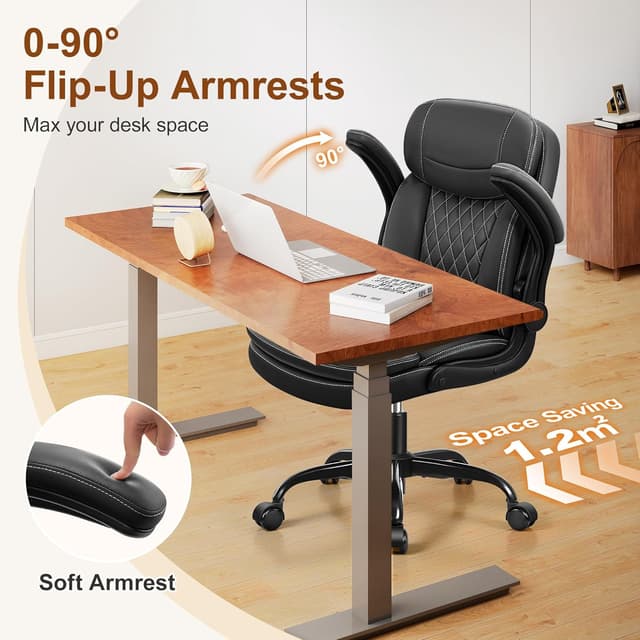 Thumbnail 5 de Heroset Leather Office Chair with Neckrest Pro