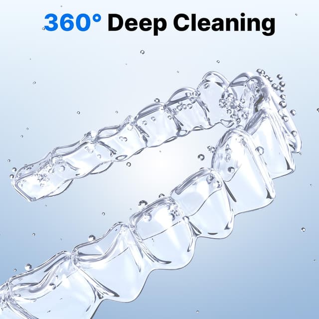 Detalle 2 de CXRUY Ultrasonic Retainer Cleaner for Dentures, Braces, Aligners 🪥