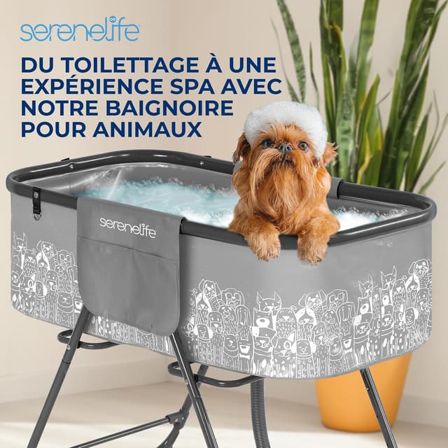 Thumbnail 6 de SereneLife Baignoire pliable chiens 130 lb