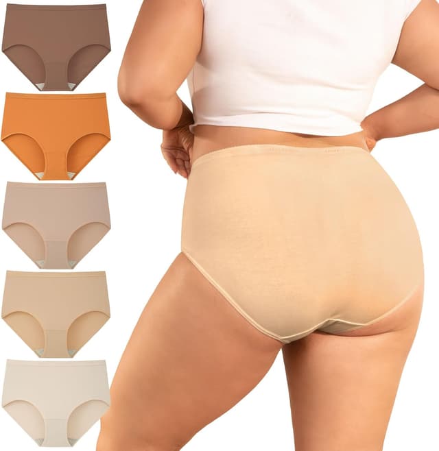 Detalle de INNERSY Unterhosen Damen 5er Pack 🩲