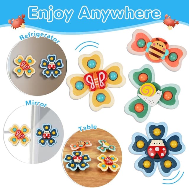 Thumbnail 4 de Vicloon Giocattolo a Ventosa per Bambini 4pz