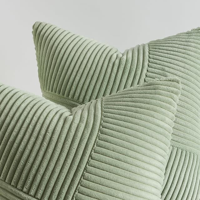 Thumbnail 6 de Topfinel Kissenbezug Kordsamt 45x45 Grün
