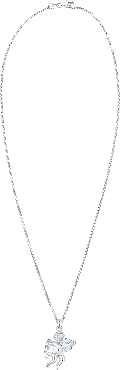 Thumbnail 2 de Elli Halskette Silber 925 Engel Anhänger 45cm