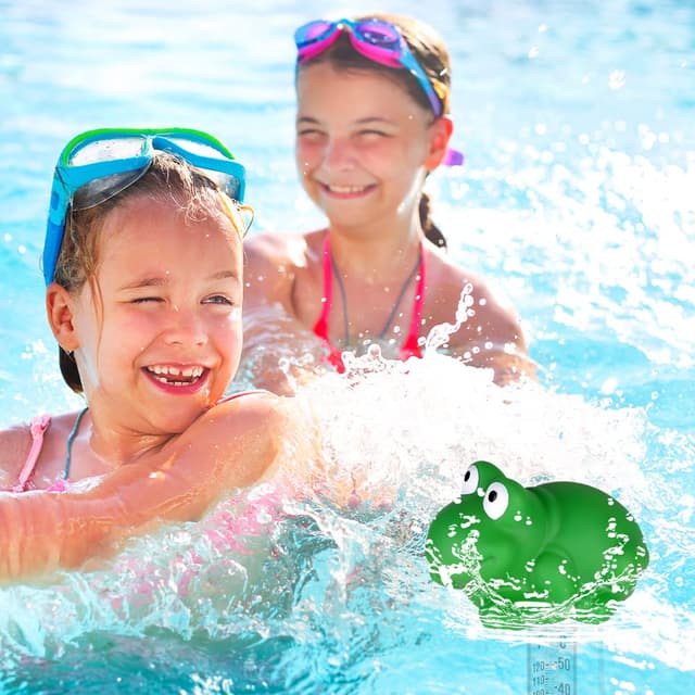 Detalle de Thermomètre flottant de piscine OFFCUP avec ficelle « grenouille »