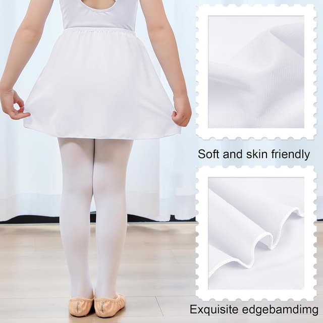 Detalle de Bezioner Ballet Skirt Pull-On Dance Skirt with Elastic Waistband