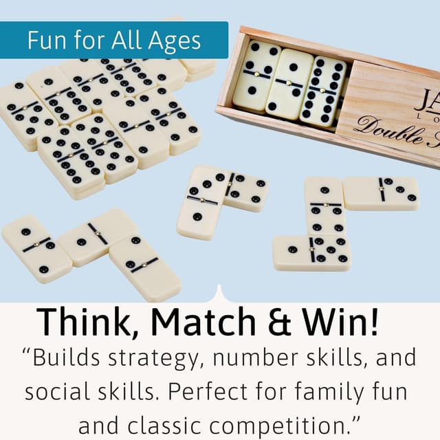 Thumbnail 2 de Jaques of London Dominoes Set 28 pcs 🎲