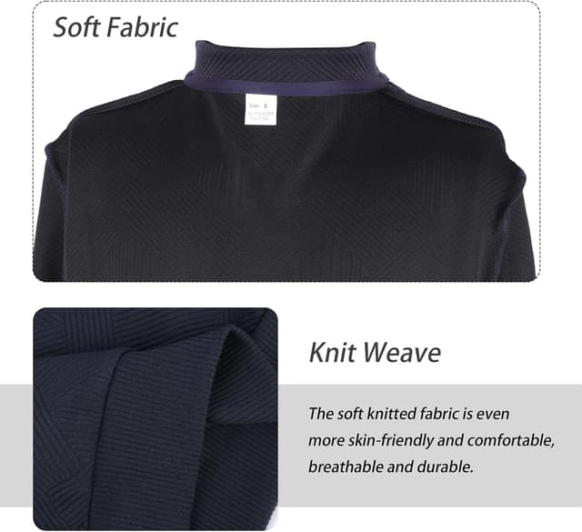 Detalle de Pull homme en tricot à col rabattu zippé 1/4 Jywmsc