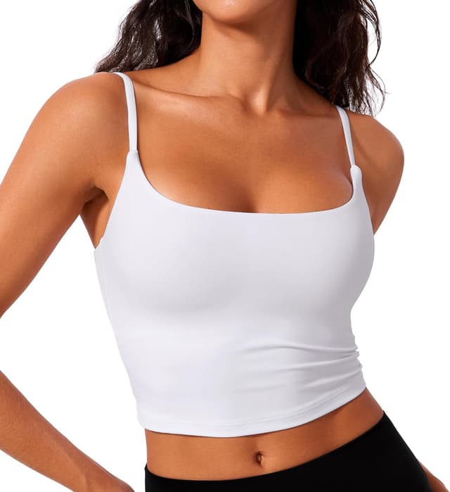 Thumbnail 6 de CRZ YOGA Butterlift Women’s Scoop Neck Longline Sports Bra with Adjustable U-Back Straps