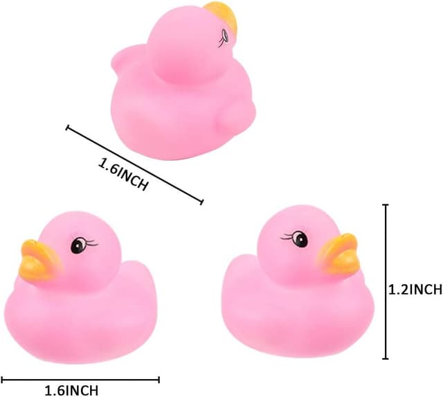 Detalle de 50 Pcs Rubber Ducks Bath Toy (5 Colors) – Multicolor Mini Float Ducks for Baby Bath, Shower & Party Favors