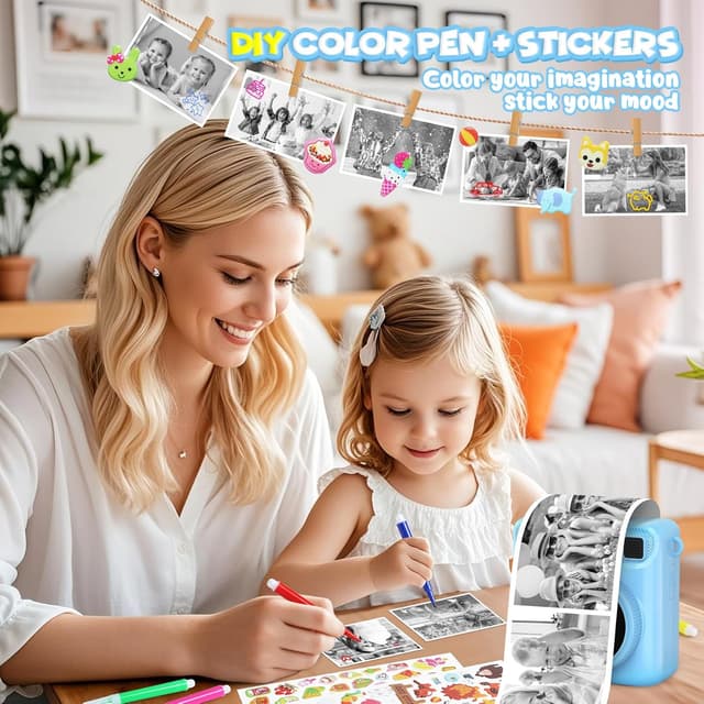 Detalle de LUVTOY Macchina Fotografica Bambini istantanea con stampa termica da 2,4" e 32GB