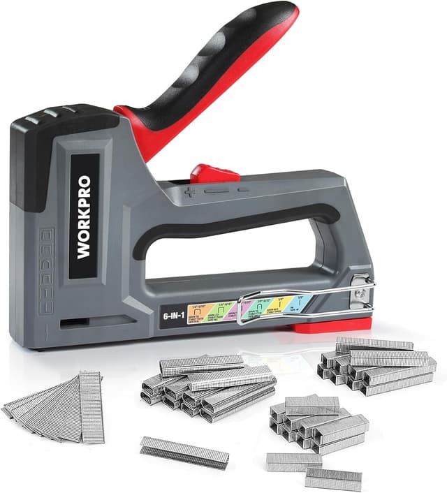 Imagen de WORKPRO 6-in-1 Wall Stapler 4000 Staples en OfertitasTOP