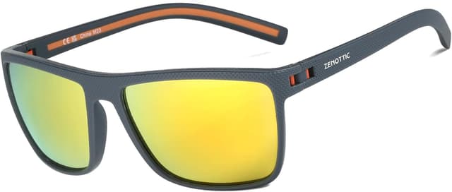 Detalle 2 de ZENOTTIC Occhiali da sole polarizzati uomo con lenti UV400 e montatura TR90, design quadrato