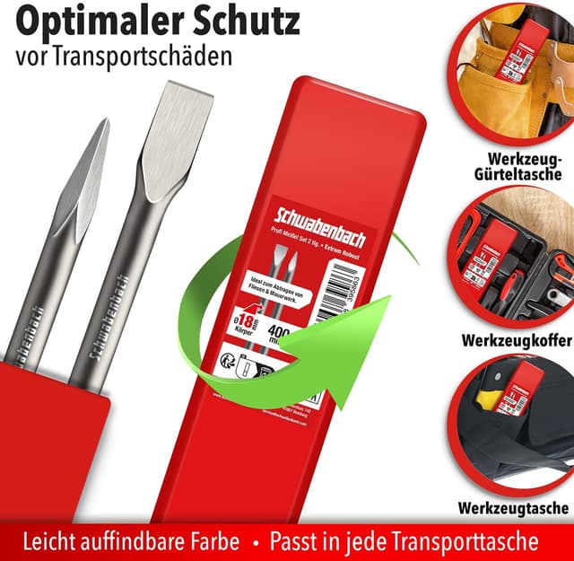 Thumbnail 4 de SCHWABENBACH Set Scalpelli SDS Max 400 mm