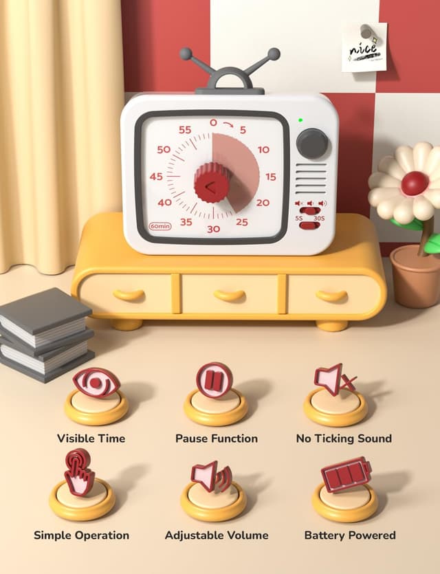 Detalle 2 de LIORQUE Temporizador Visual 60 minutos