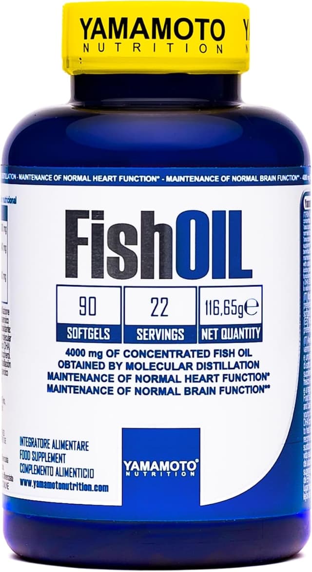 Detalle de YAMAMOTO Nutrition Fischöl (molekulare Destillation) mit Omega-3 EPA & DHA in 90 Weichkapseln