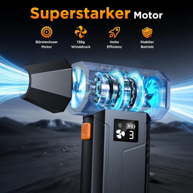 Detalle 2 de VIWAVE Elektrisches Staubgebläse 150.000 U/min